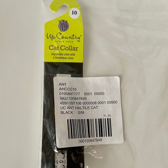 Anthropologie Up Country Cat Collar *BLACK CAT PRINT NWT - Picture 4 of 4